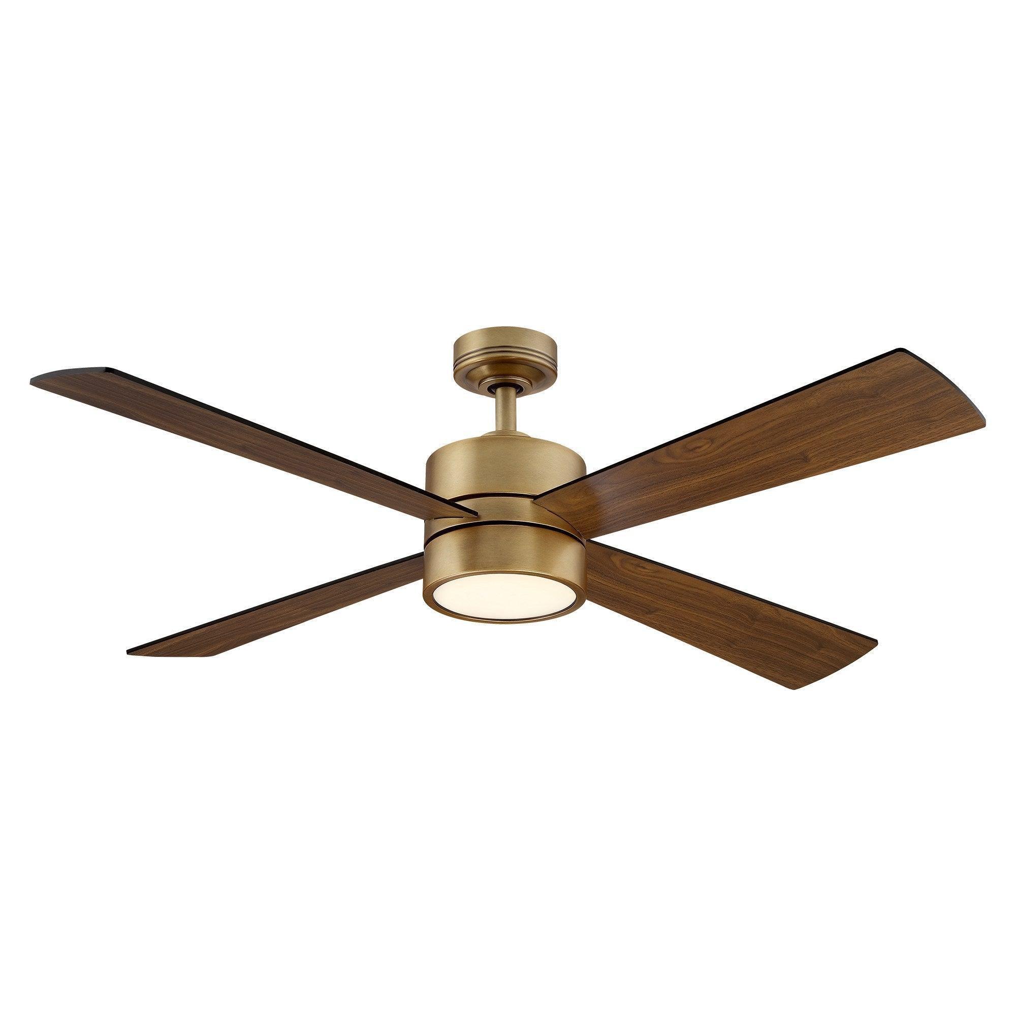 Parrot Uncle 52" Bucholz Industrial Downrod Mount Reversible Ceiling Fans with Integrated Lights and Remote Control - ParrotUncle